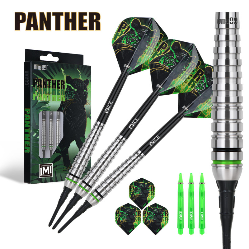 le jeu de flechette pointe nylon Panther M elek one80 en 18g