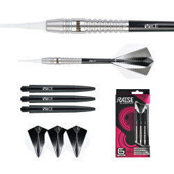 le jeu de flechette pointe nylon Raise GG elek one80 en 18g
