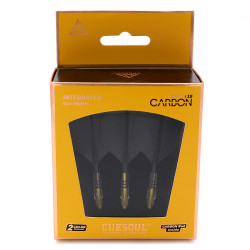 ensemble tige et ailette de cuesoul, Rost T19 Carbon integrated standard noir et jaune