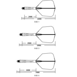 ensemble tige et ailette de cuesoul, Rost T19 Carbon integrated standard rouge