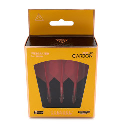ensemble tige et ailette de cuesoul, Rost T19 Carbon integrated standard rouge