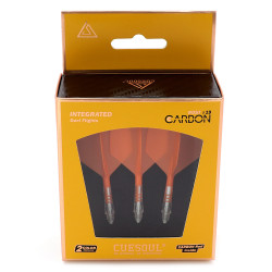 ensemble tige et ailette de cuesoul, Rost T19 Carbon integrated standard orange et blanc