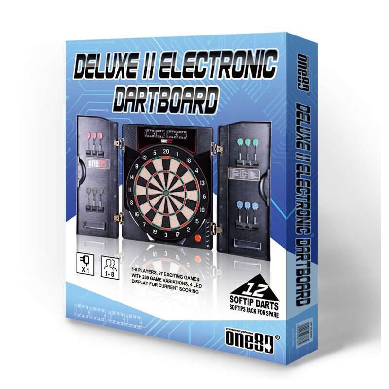 cible deluxe II électronic dartboard one80 pour jouer aux fléchettes electroniques