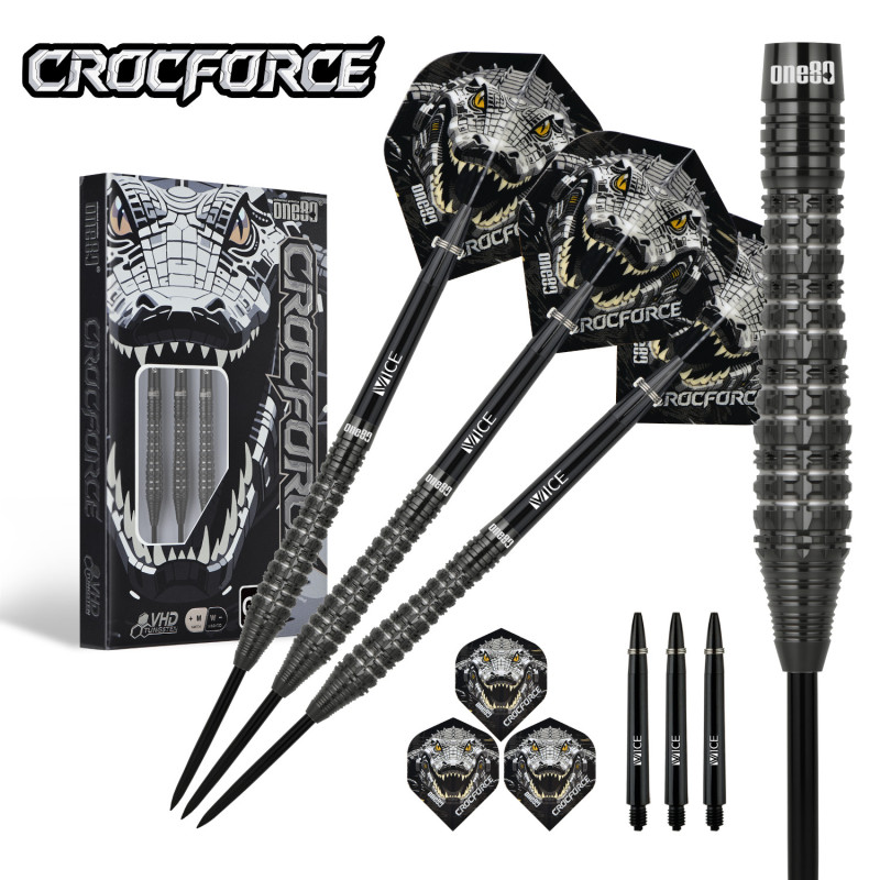 le jeu de flechette Crocforce CF3 one80 en 22g est vendu seul