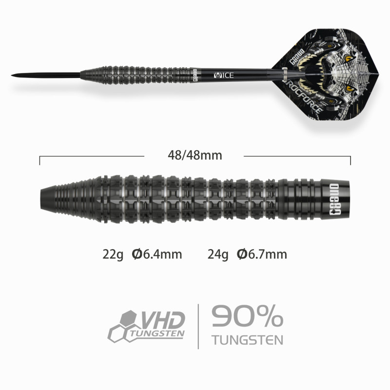 le jeu de flechette Crocforce CF3 one80 en 22g est vendu seul