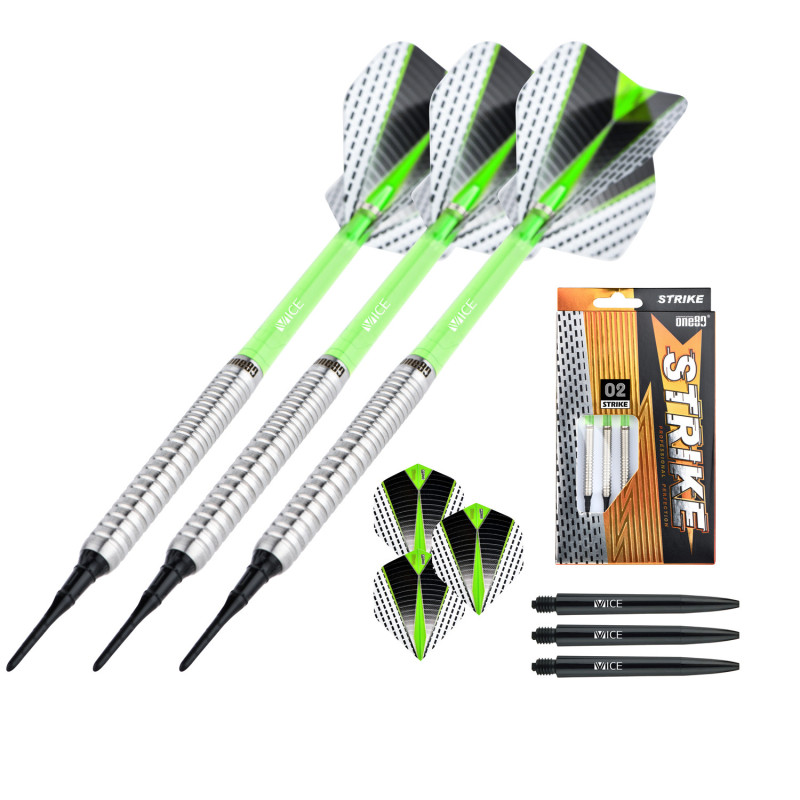 le jeu de flechette pointe nylon strike 02 elek one80 en 18g