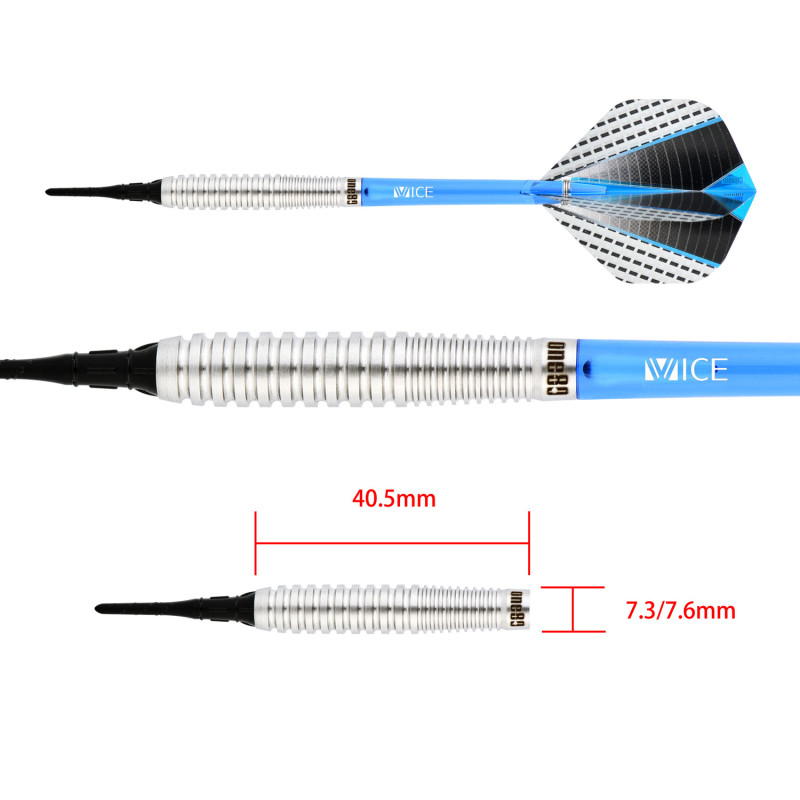 le jeu de flechette pointe nylon strike 04 elek one80 en 16g