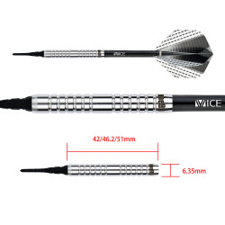 le jeu de flechette pointe nylon strike 01 elek one80 en 18g