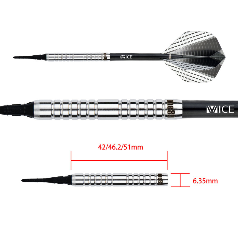 le jeu de flechette pointe nylon strike 01 elek one80 en 18g