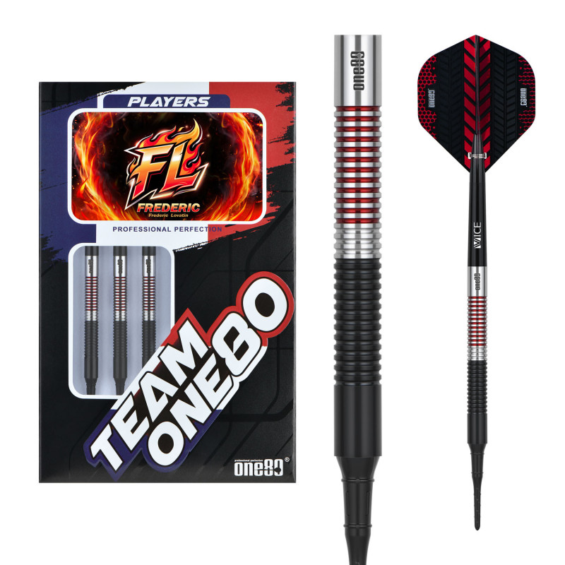 le jeu de flechette pointe nylon frederic Lovatin elek one80 est en 16g