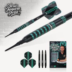 le jeu de flechette pointe nylon Jesus Noguera Perea elek one80  est en 18g
