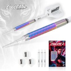 le jeu de flechette pointe nylon alexis toylo coolcat 2 elek one80 est en 22g