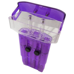 l'étui case-x violet permet de ranger ses fléchettes facilement