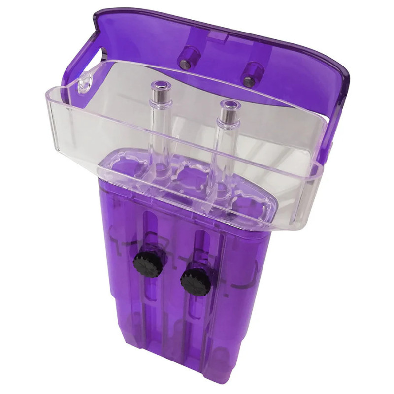 l'étui case-x violet permet de ranger ses fléchettes facilement