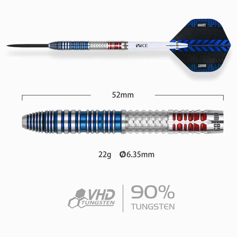le jeu de flechettekevin chatte one80 en 22g est vendu seul