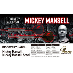 les fléchettes mickey mansell discovery label elek en 20g sont vendues en fûts seuls par cosmodarts