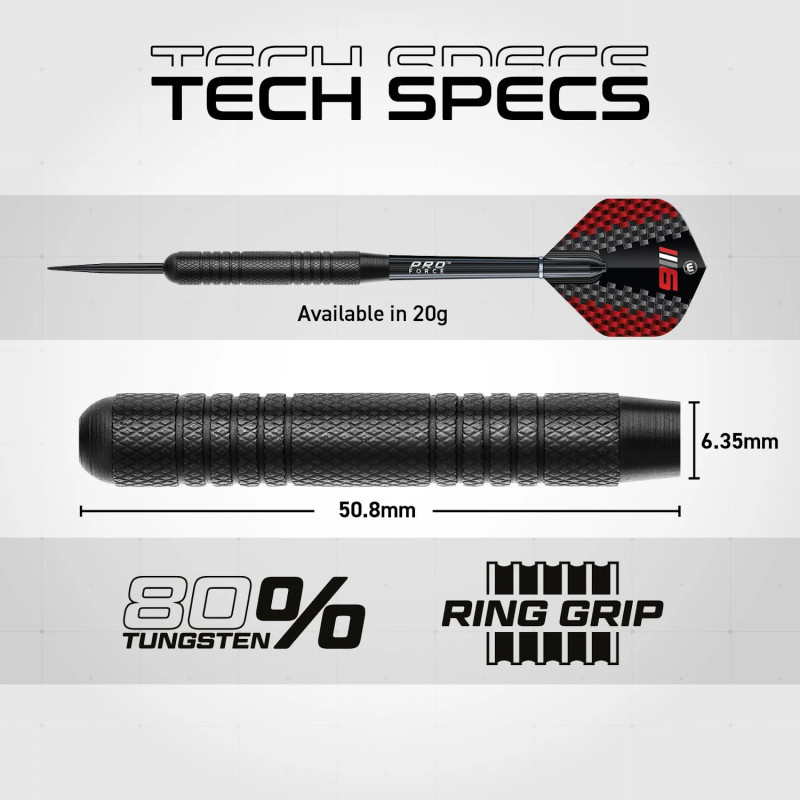 set avec une cible blade 6 et un anneau de protection noir pour jouer aux flechettes