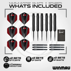set avec une cible blade 6 et un anneau de protection noir pour jouer aux flechettes