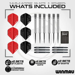 set avec une cible et un anneau de protection 360 pour jouer aux flechettes