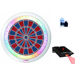 ensemble cible connectée granboard 132 avec pas de tir laser winmau