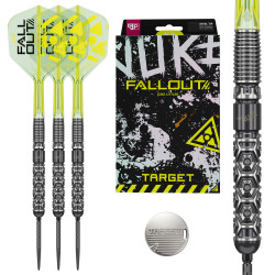 les fléchettes Luke Littler Nuke Fallout target en 22g sont en tungstène