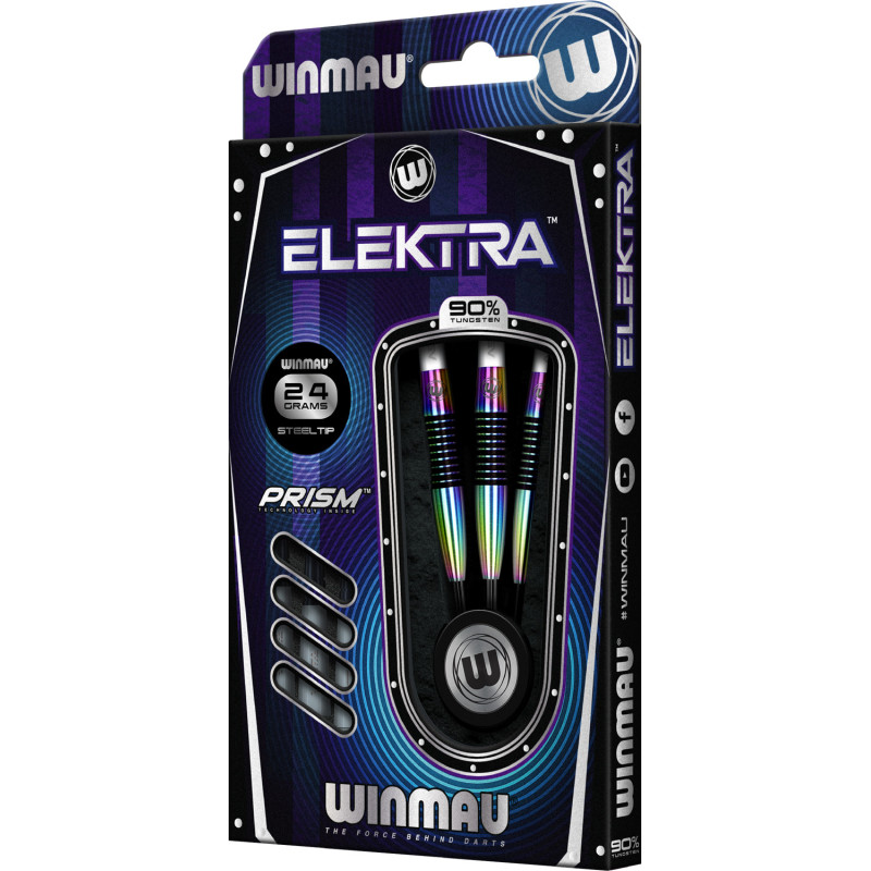 les fléchettes elektra winmau en 24g  sont vendues complètes