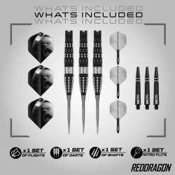 les fléchettes recon torpedo red dragon en 23g de chez  red dragon sont vendues montées
