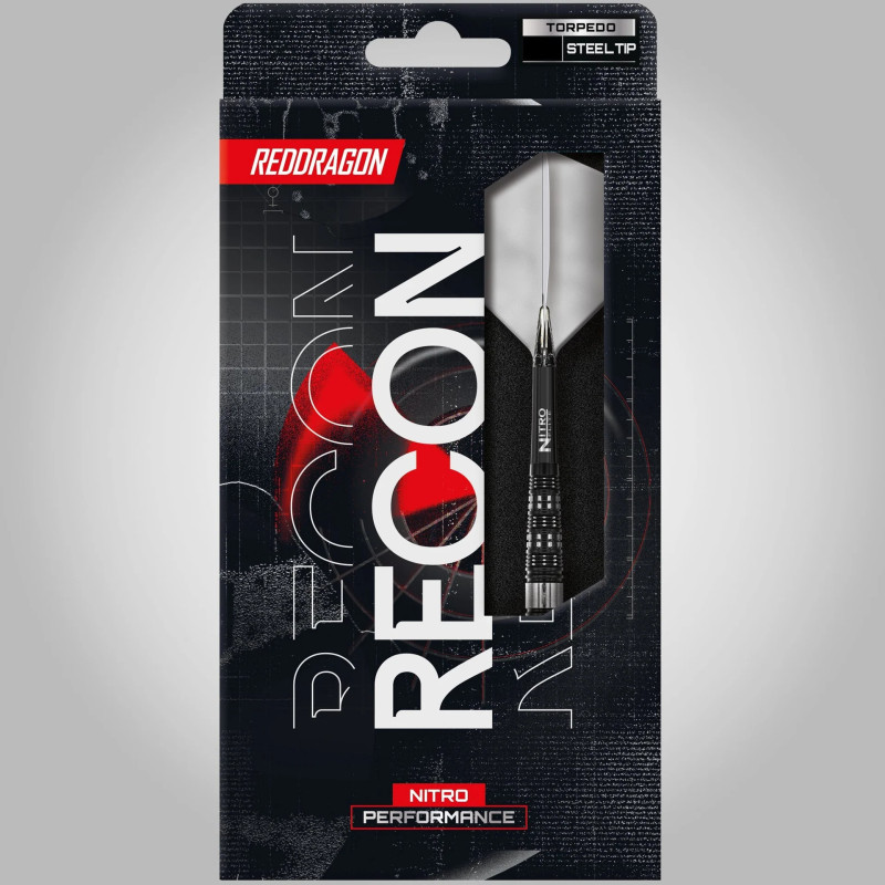 les fléchettes recon torpedo red dragon en 25g de chez  red dragon sont vendues montées