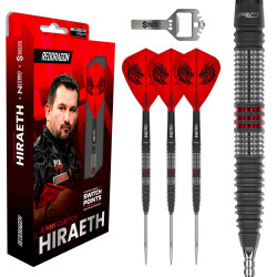 les fléchettes rhiraeth jonny clayton tapered switch point red dragon en 23g sont vendues montées