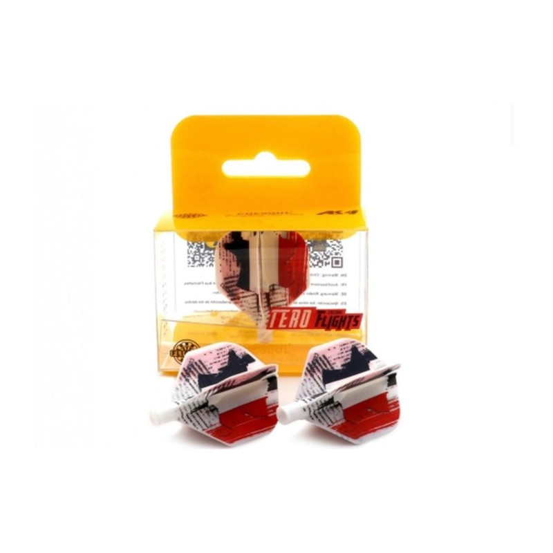 l'ailette de cuesoul  ak4 Tero ailette standard french flag se fixe sur les tiges ak7 tero sur vos darts