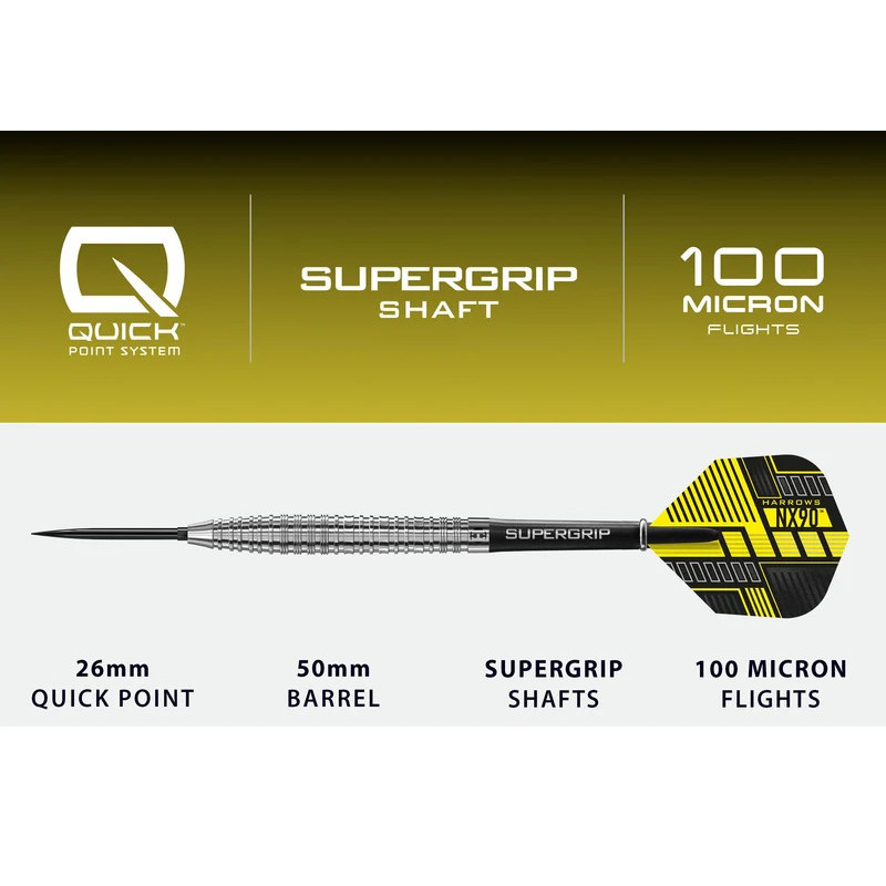 flechette nx90 tapered QP harrows en 25g de chez harrows